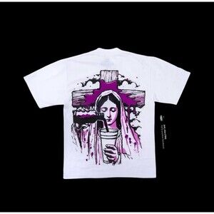 That's A Awful Lot Of Cough Syrup Rosary Tee Men’s Small NWOT RETAIL $150